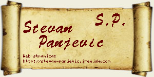 Stevan Panjević vizit kartica